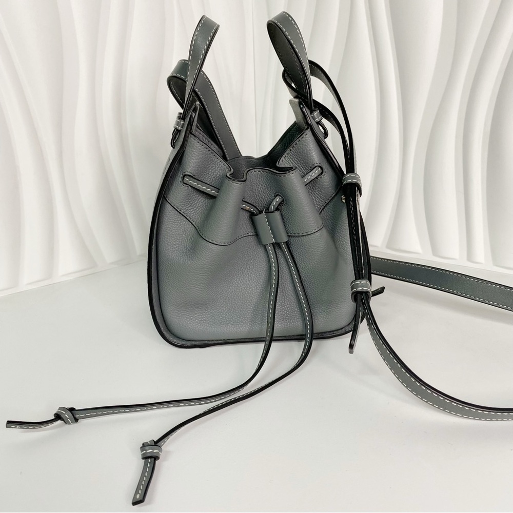 Loewe Hammock Mini Drawstring Handbag Grey - Picture 2 of 9